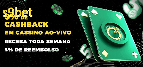 Promoções do cassino ao Vivo s9bet